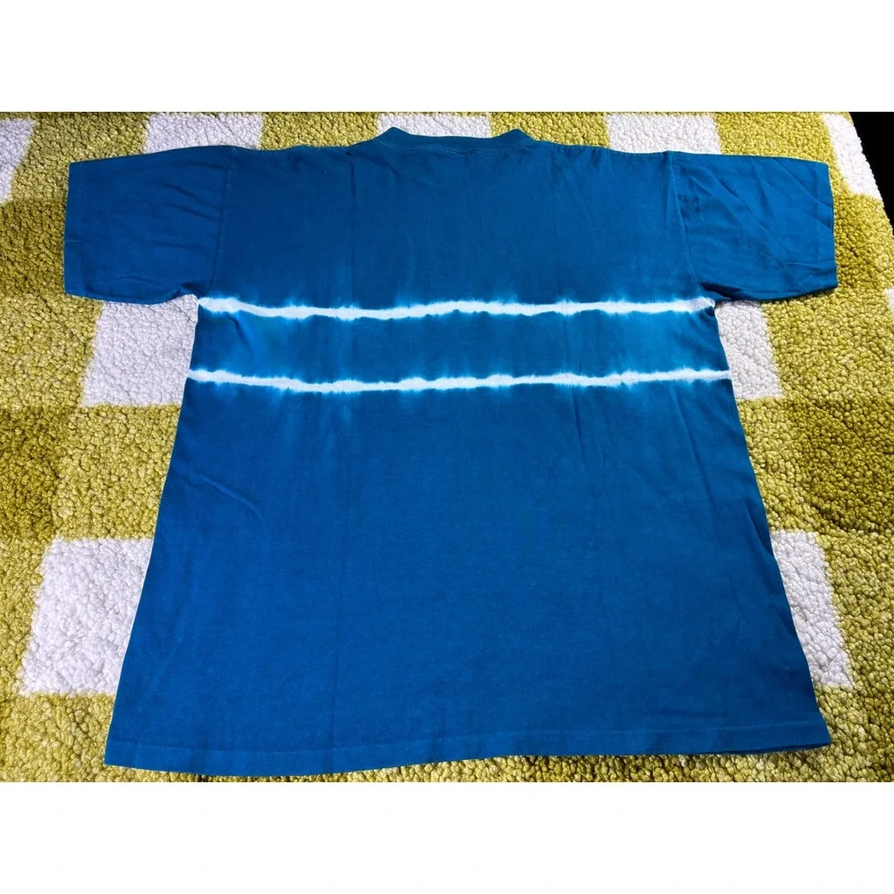 Vintage I Can Too Sport Manhattan Beach Volleyball‎ T-Shirt Teal Single Stitch L